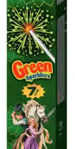 7 Cm Green Sparklers (10 Pcs)