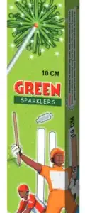 10 Cm Green Sparklers (10 Pcs)