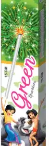 15 Cm Green Sparklers (10 Pcs)